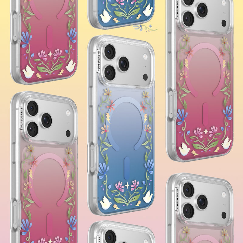 Blue Boho Wildflowers &mdash; iPhone 17 Pro Max MagSafe Case image number 4